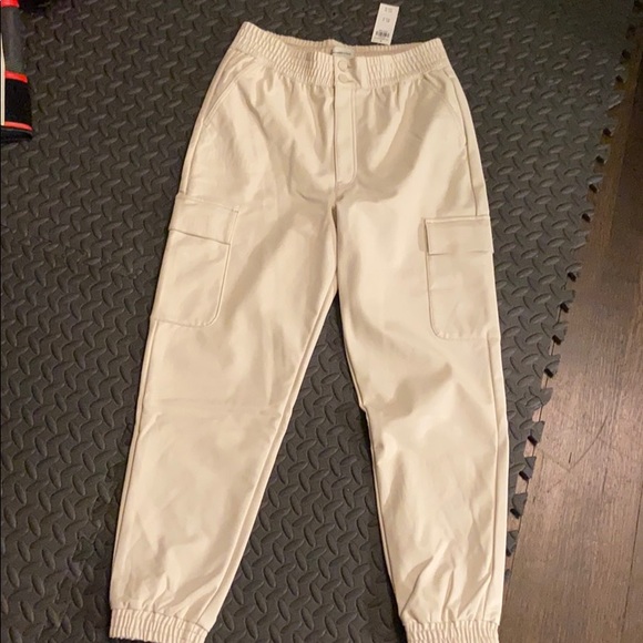 Vegan Leather Joggers - Picture 2 of 11